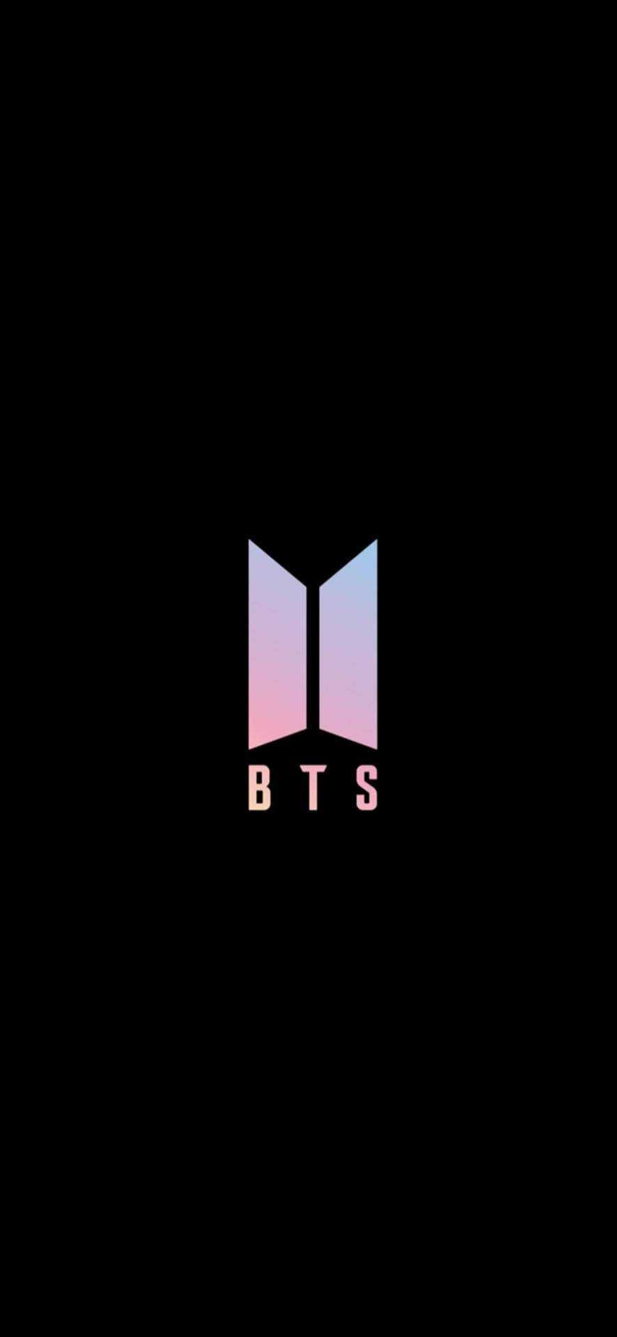 مینیمالیست صورتی لوگوی BTS والپیپر