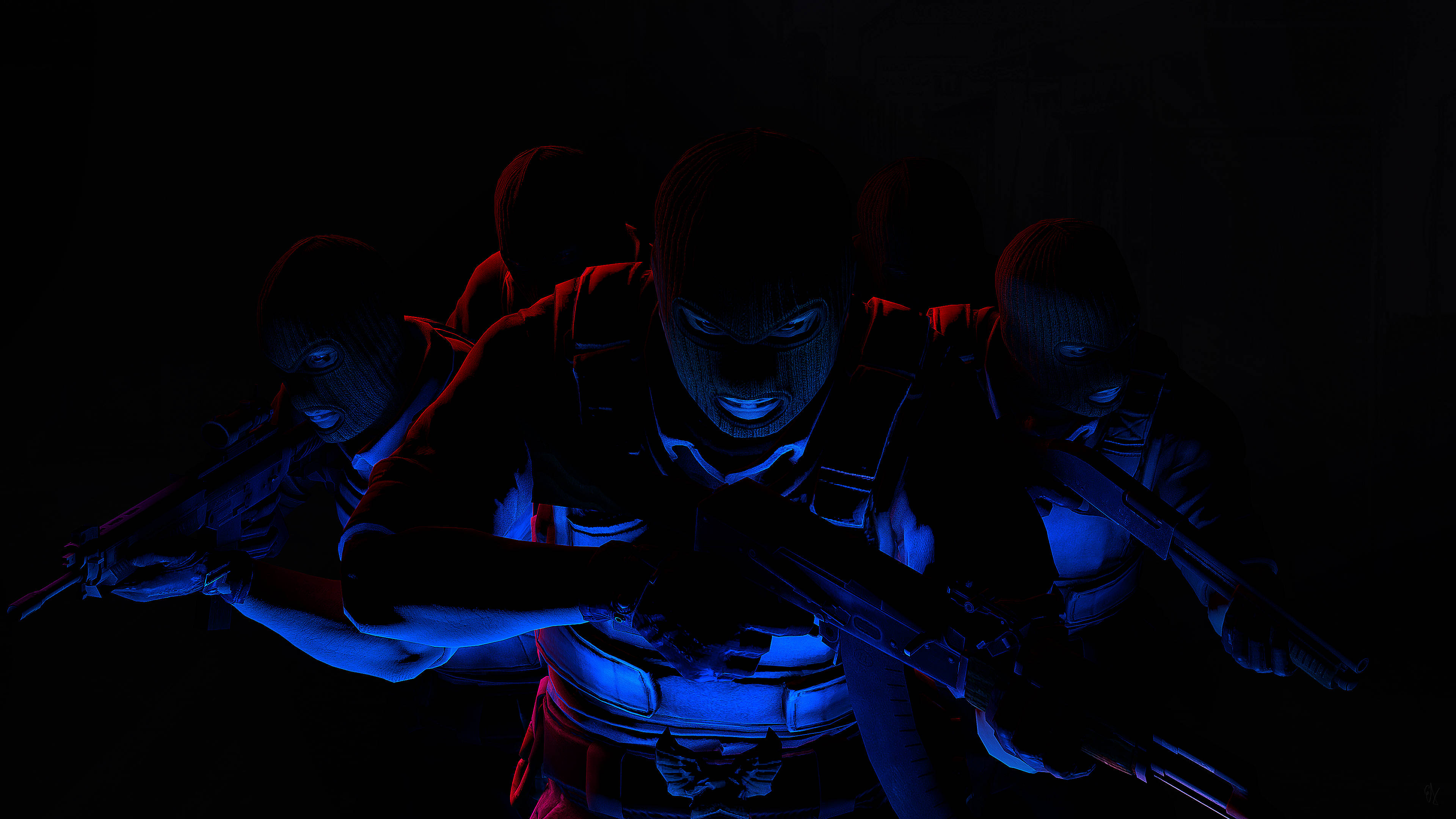 نبرد هیجان‌انگیز تیم نخبه در CS: GO با کیفیت 4K والپیپر