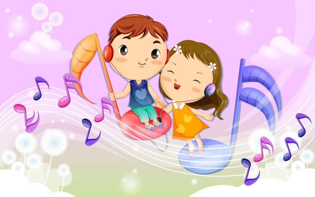 نت‌های عاشقانه بامزه والپیپر