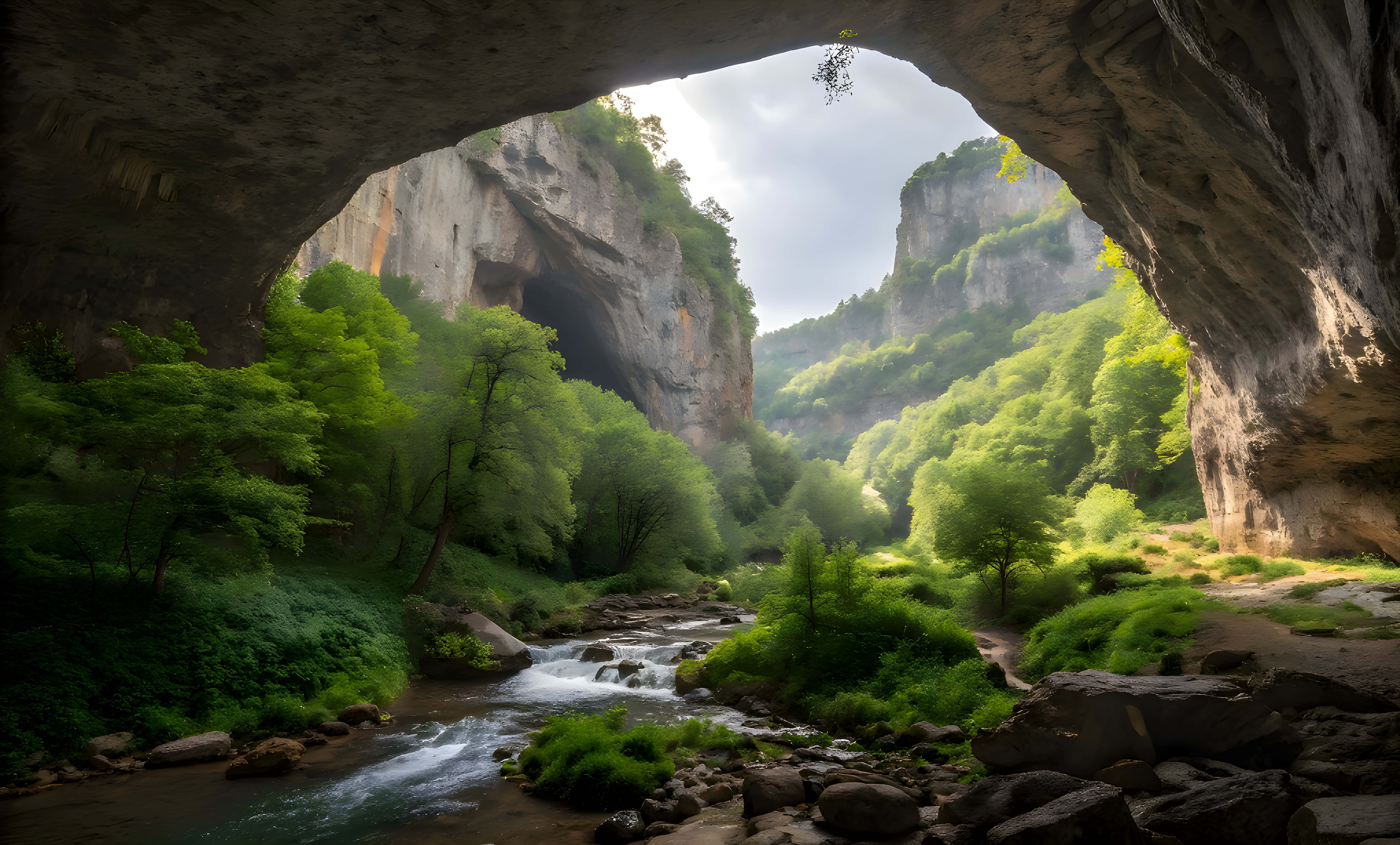 نمای باشکوه غار دوتاکی والپیپر