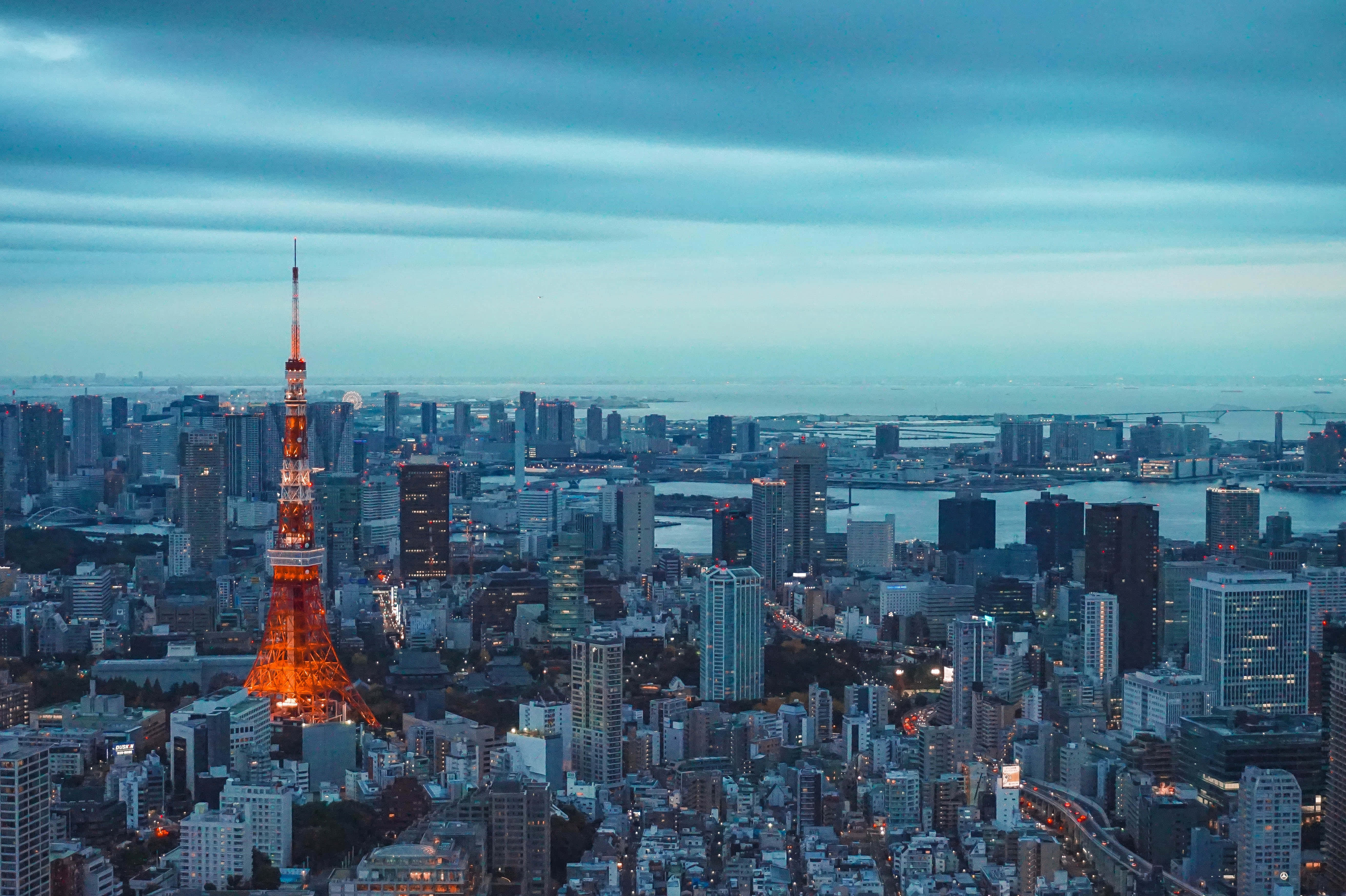 نمای جامع از شهر توکیو در ژاپن والپیپر