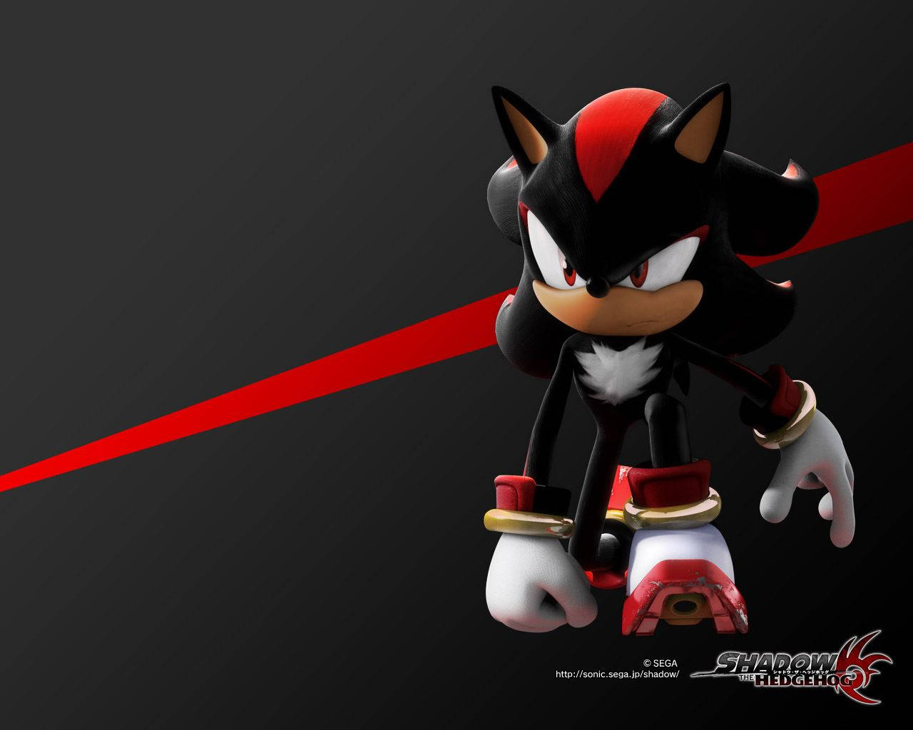 نمایه مرموز Shadow the Hedgehog - یک اثر هنری دیجیتال سه‌بعدی والپیپر