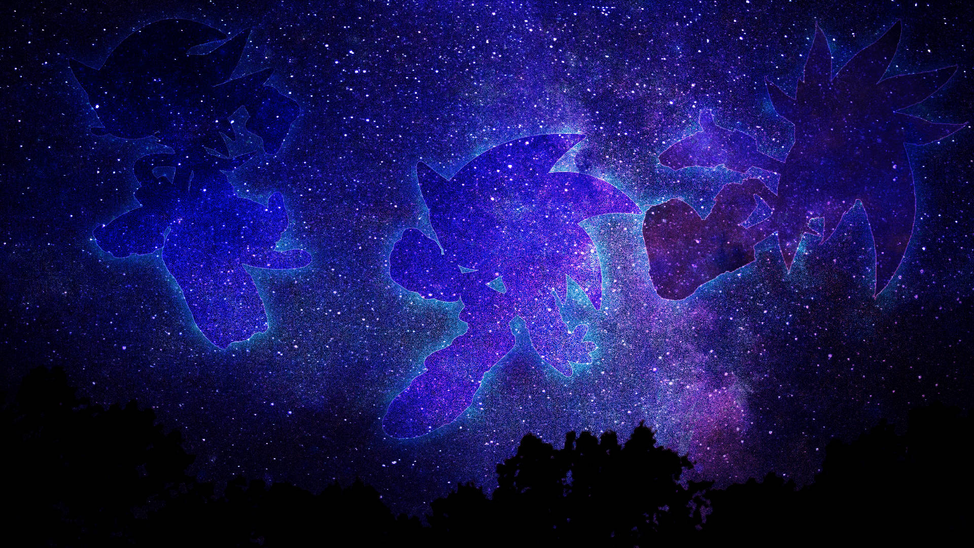 1920x1080 جوجه‌تیغی‌ها در میان ستاره‌ها — ستاره‌ها والپیپر