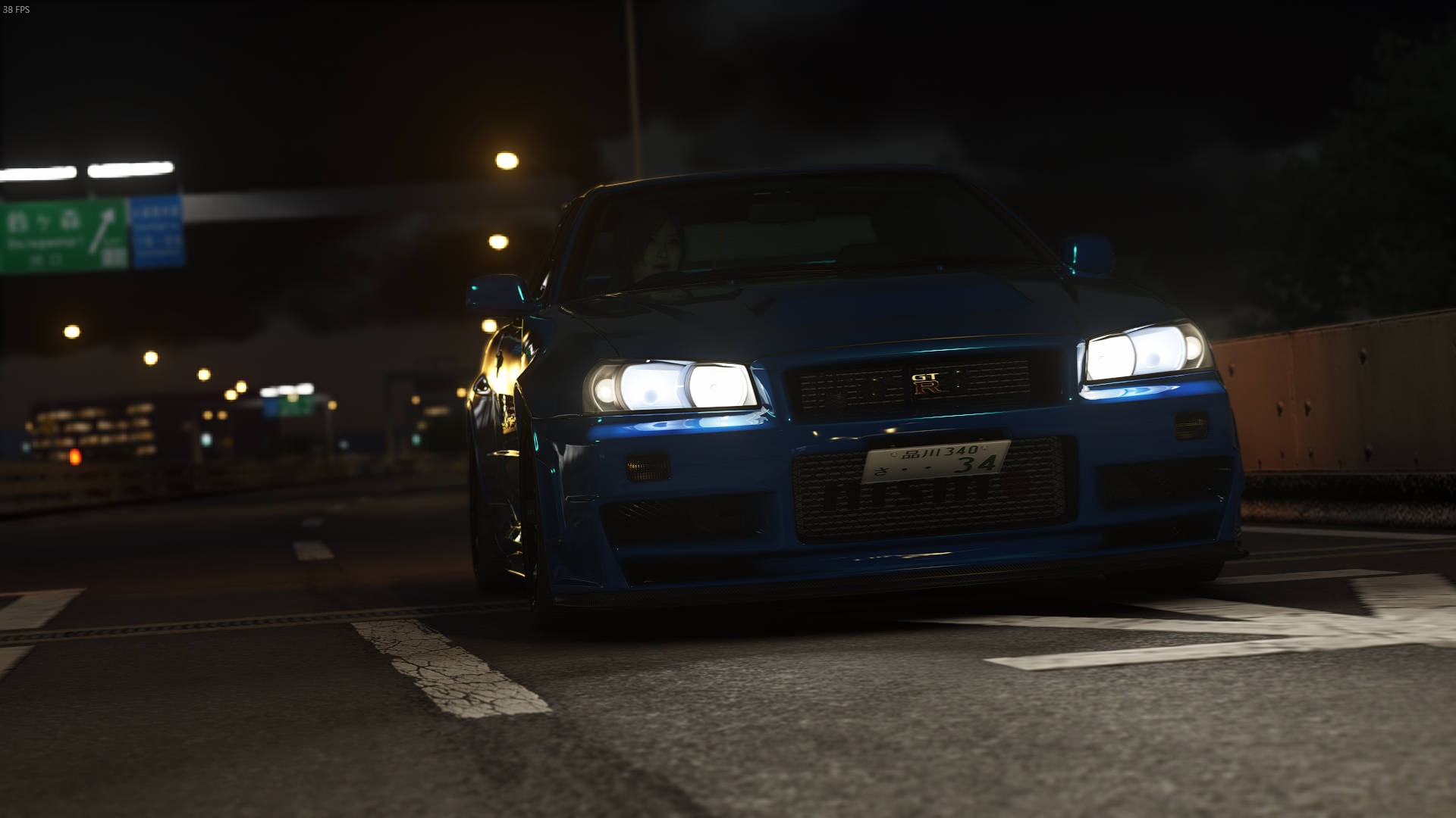 تصویر پس‌زمینه اچ‌دی بازی ویدیویی Assetto Corsa Skyline R34 Nismo | تصویر زمینه — ماشین متحرک والپیپر