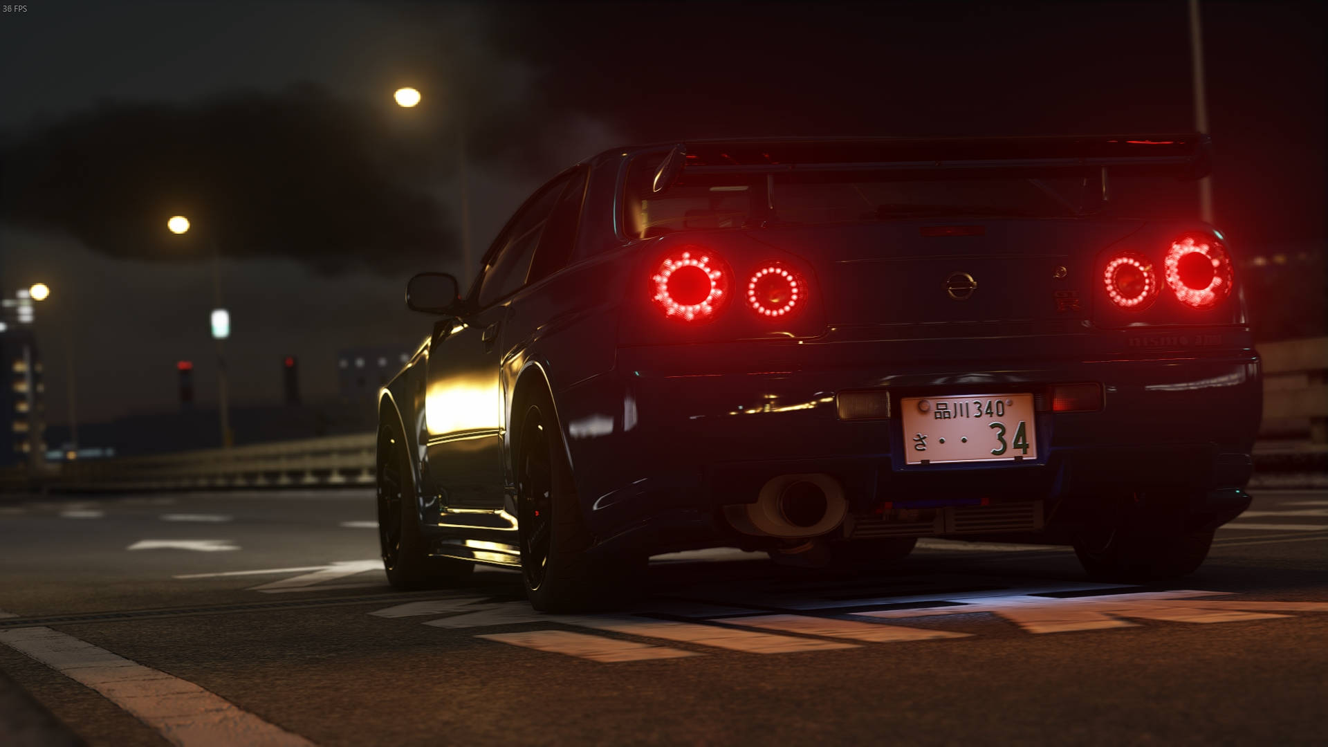 نیسان اسکای‌لاین GTR R34 درخشان والپیپر