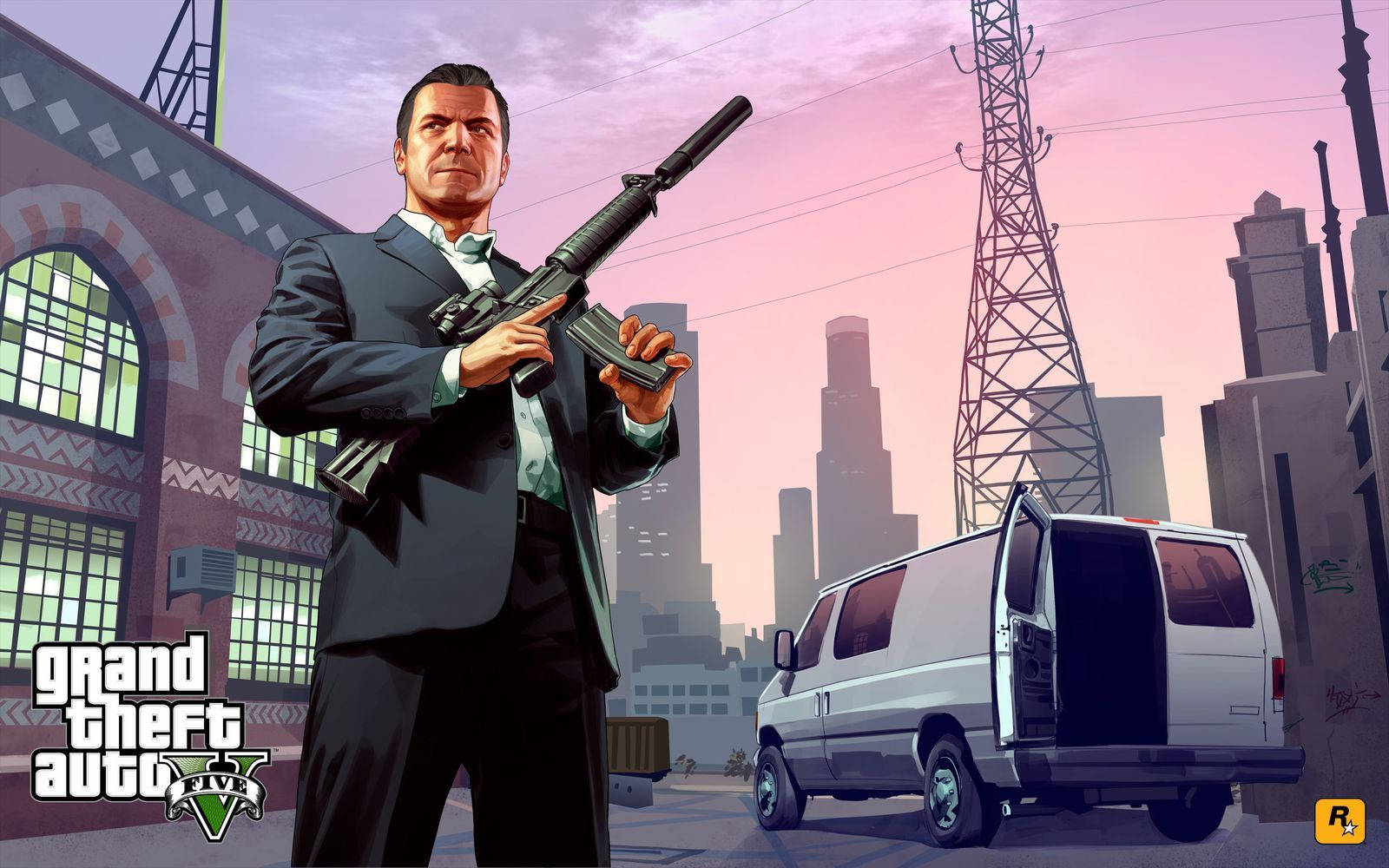 والپیپر 1080p GTA 5 مایکل دی سانتا والپیپر