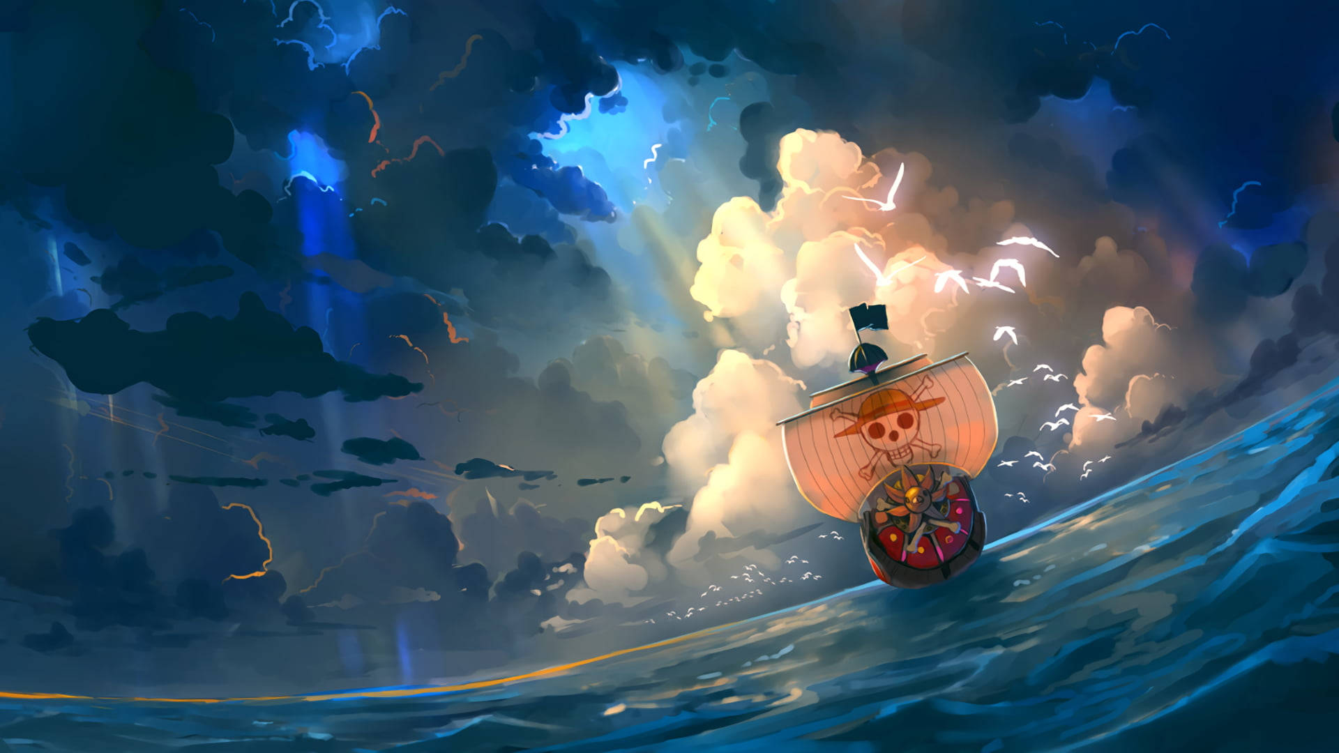 والپیپر تبلت باحال Thousand Sunny وان پیس — وان پیس والپیپر