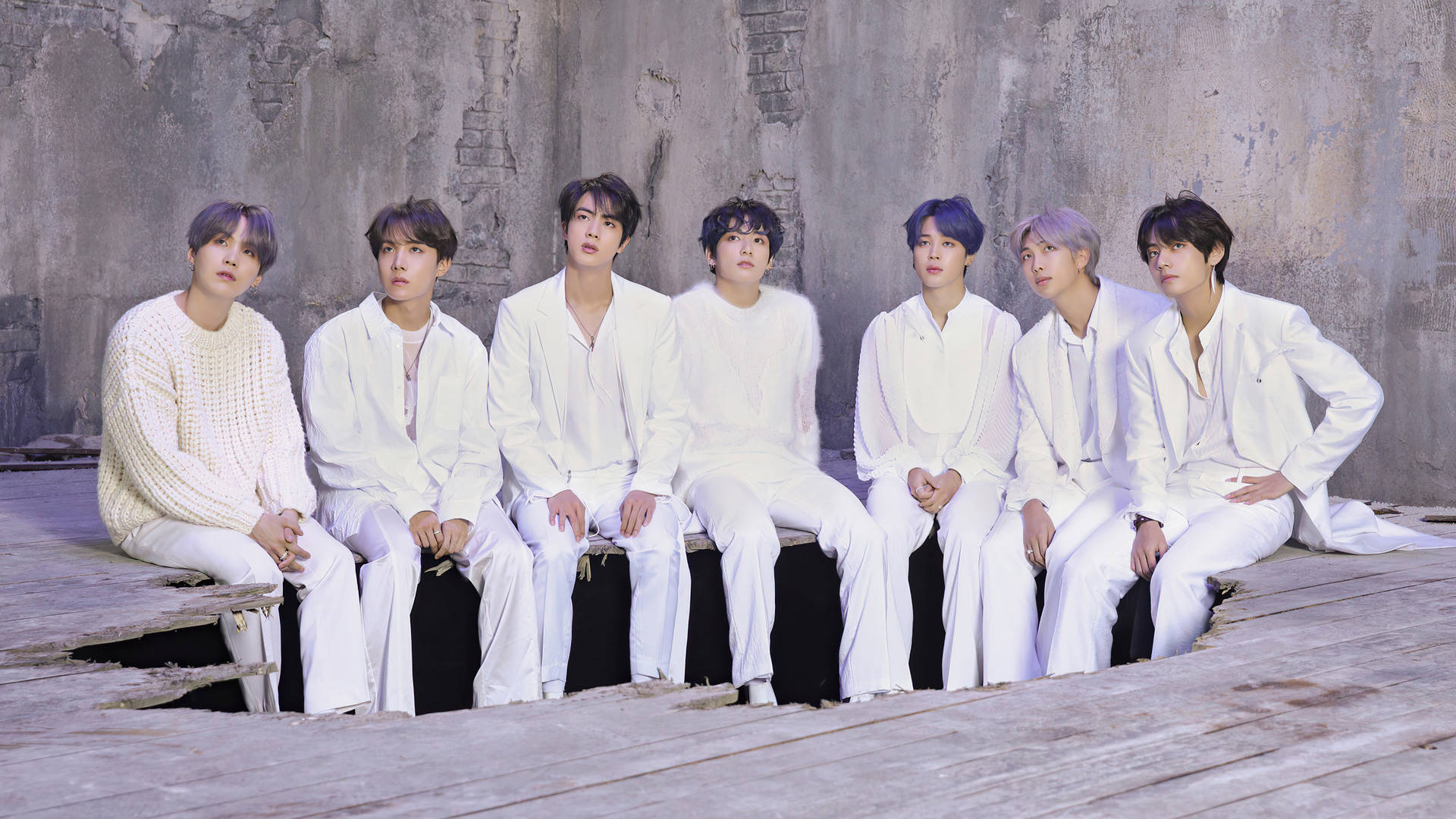 والپیپر جذاب لپ‌تاپ BTS با آلبوم MOTS 7 والپیپر