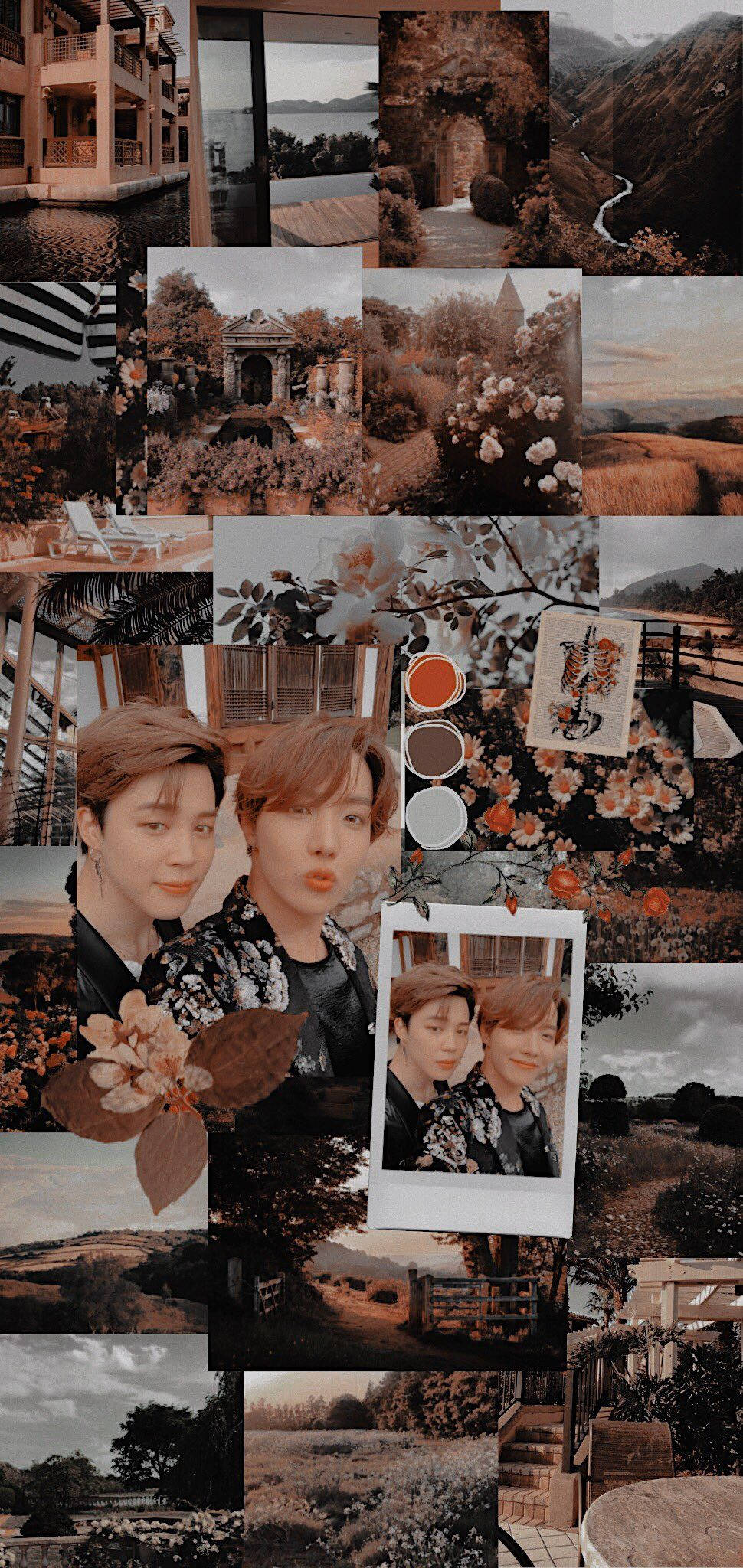والپیپر زیبای BTS جی‌هوپ و جیمین والپیپر