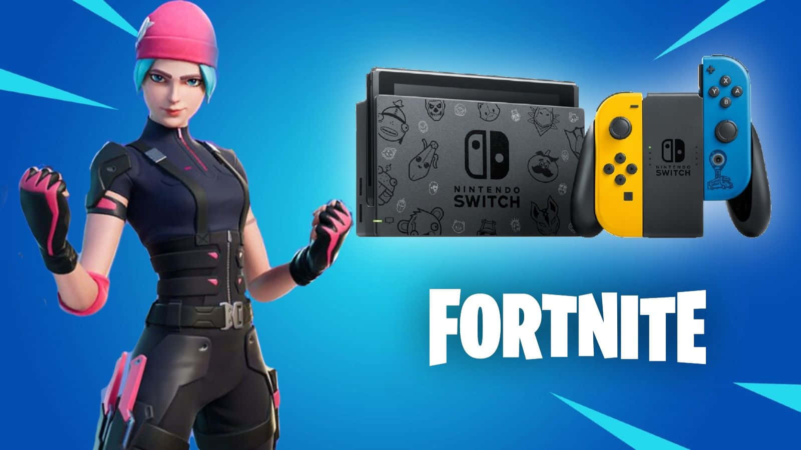 وحشی‌گربه فورتنایت نینتندو سوییچ والپیپر