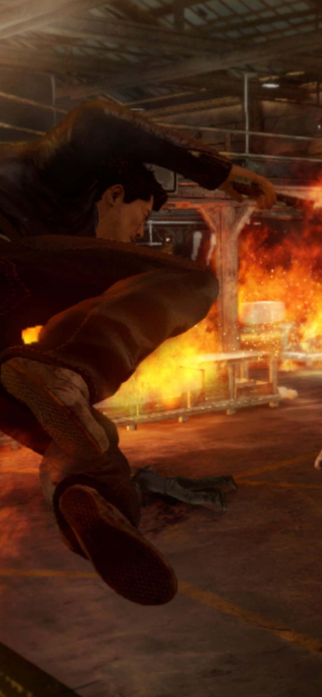 پس‌زمینه انبار بازی Sleeping Dogs: ماموریت Payback برای iPhone Xs والپیپر