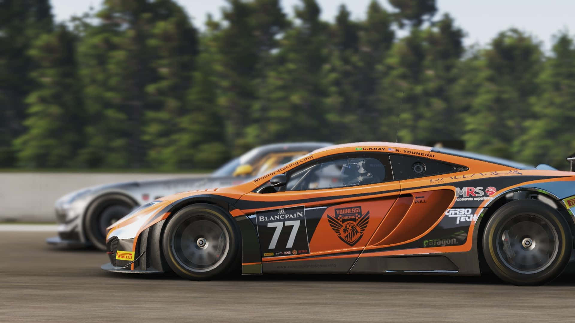پس‌زمینه اچ‌دی مکلارن ۱۲سی نارنجی در بازی Project Cars والپیپر