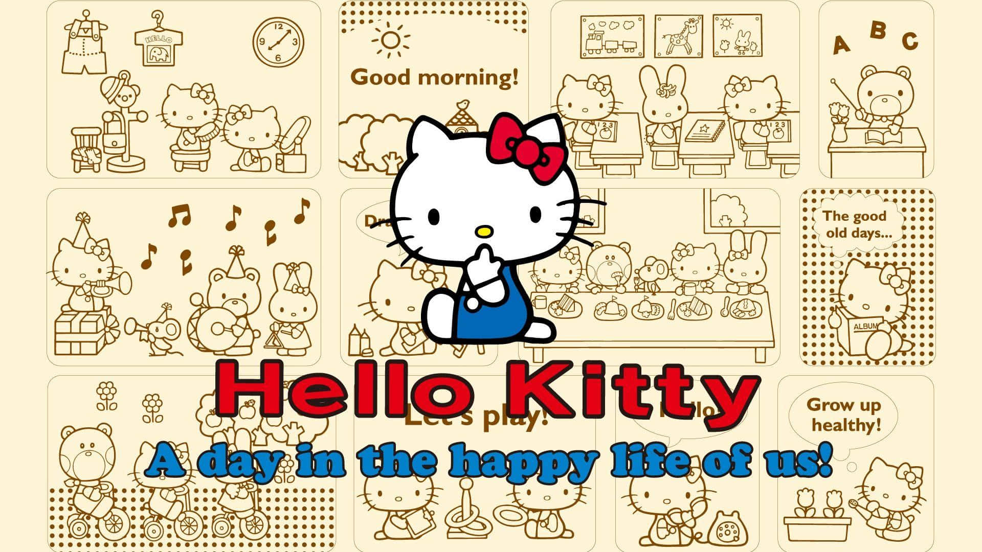 پس‌زمینه هلو کیتی — Hello kitty گیف والپیپر