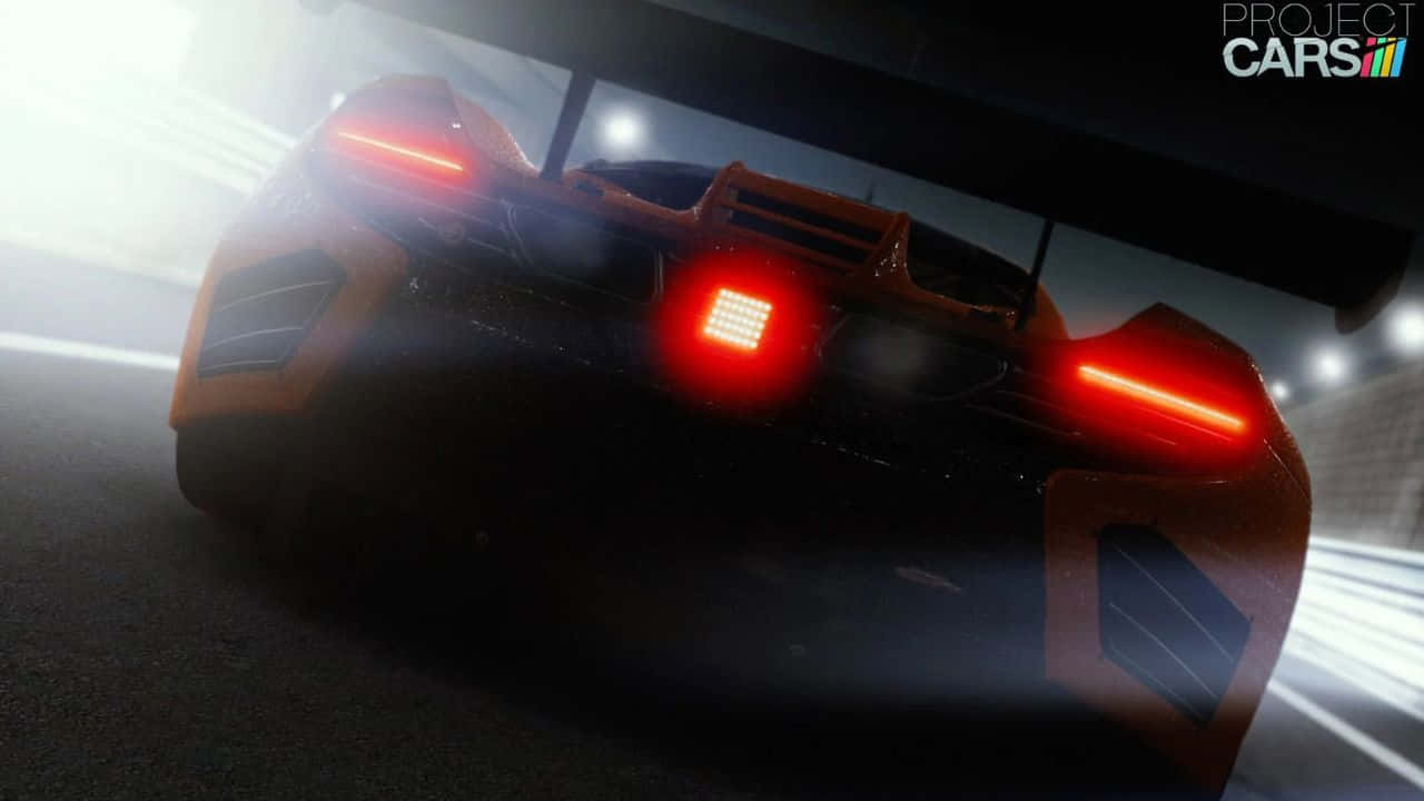 پس‌زمینه خودروی سیاه 720p بازی Project Cars والپیپر