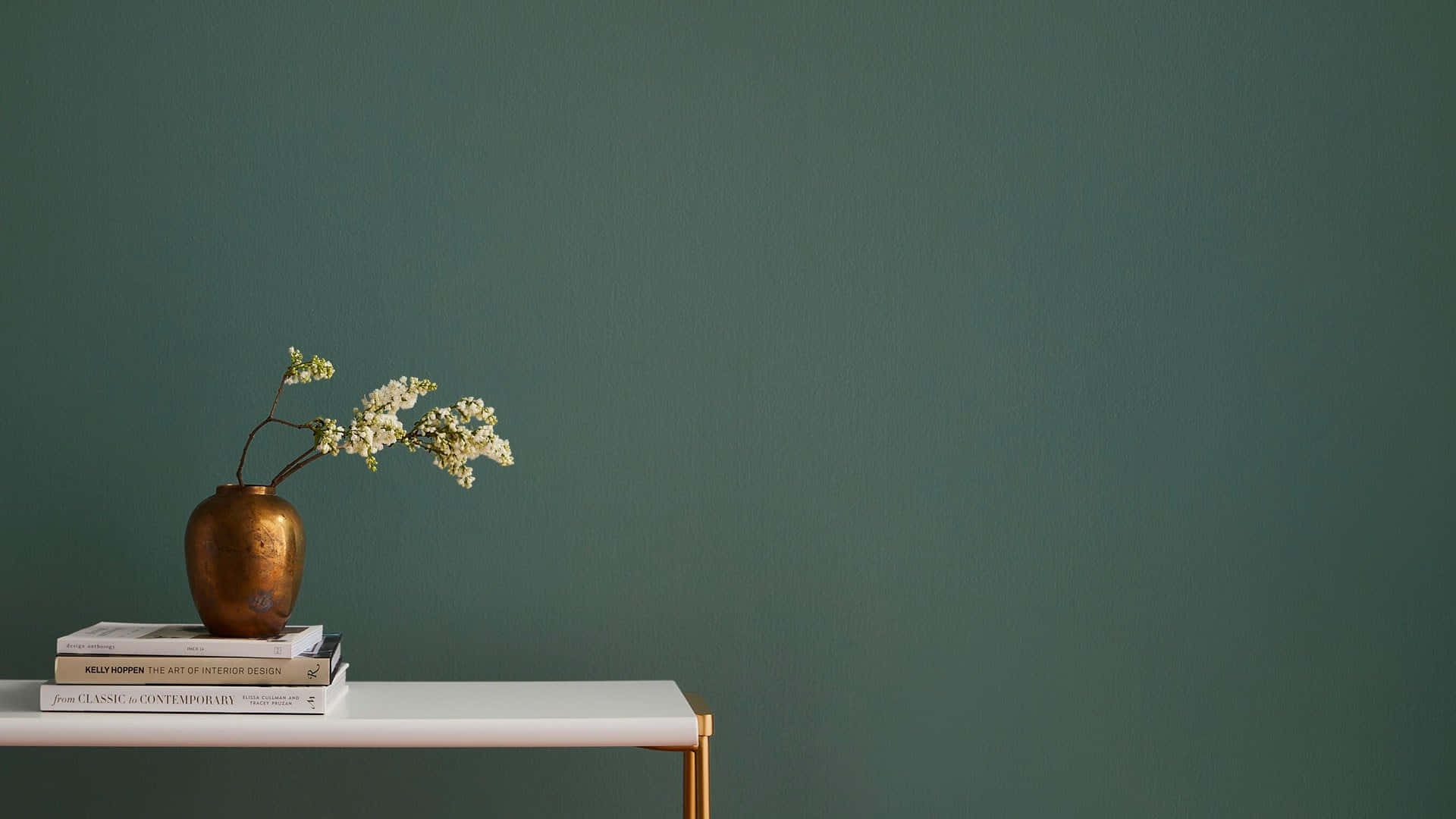 پس‌زمینه ساده و سبز برای زوم با حال و هوای دسکتاپ والپیپر