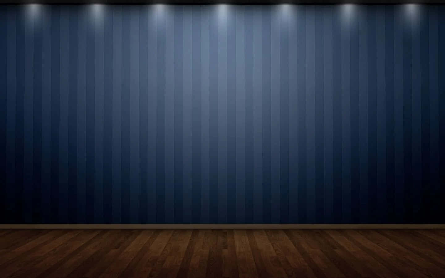 پس‌زمینه صحنه با نوارهای آبی و کف چوبی والپیپر