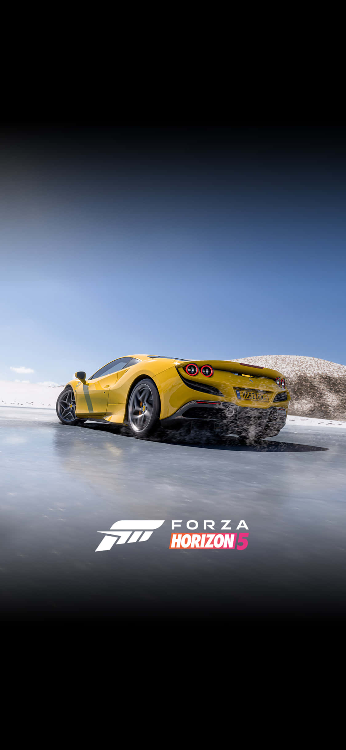 پس‌زمینه لامبورگینی در حال سرعت برای iPhone X Forza Motorsport 7 والپیپر