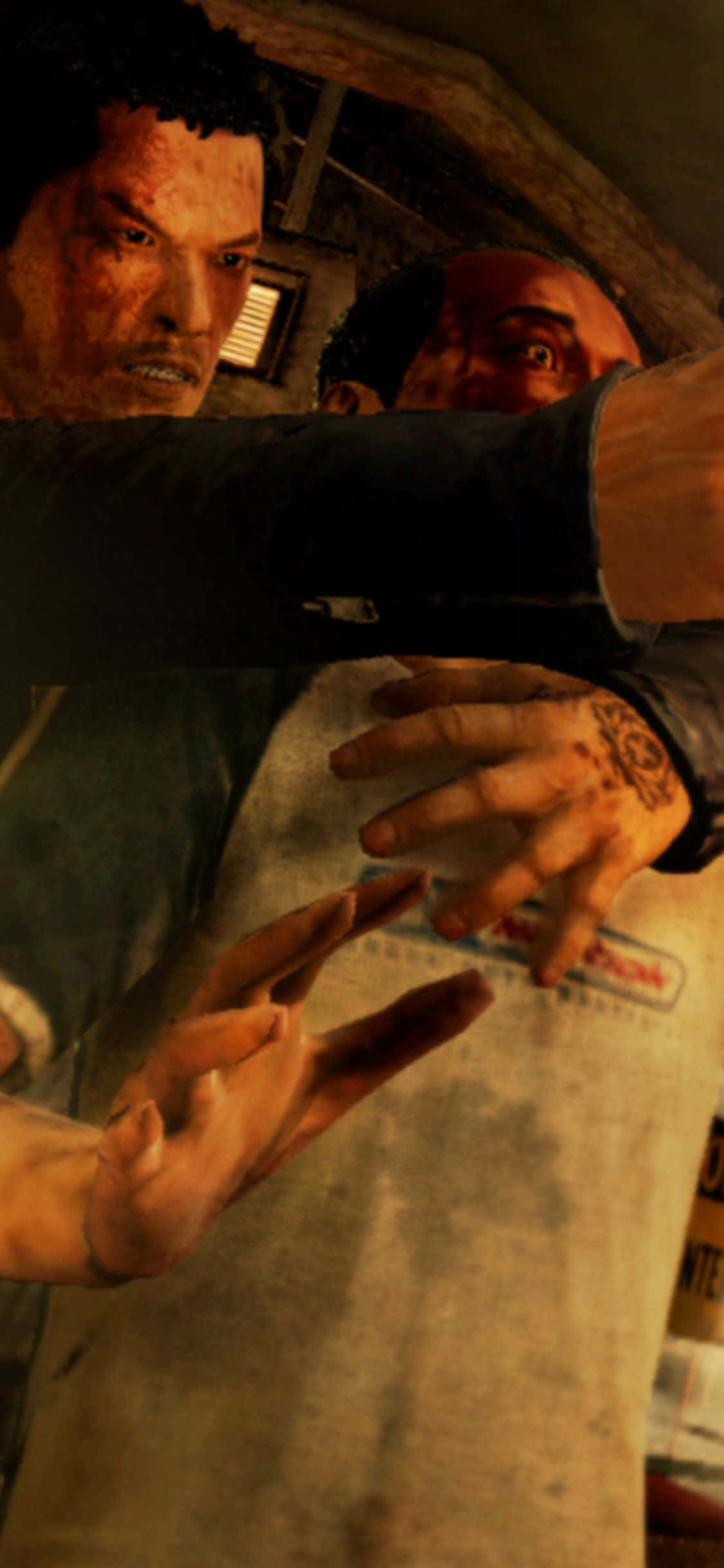 پس‌زمینه محافظ سه‌گوش وِی شِن در بازی Sleeping Dogs برای آیفون XS والپیپر
