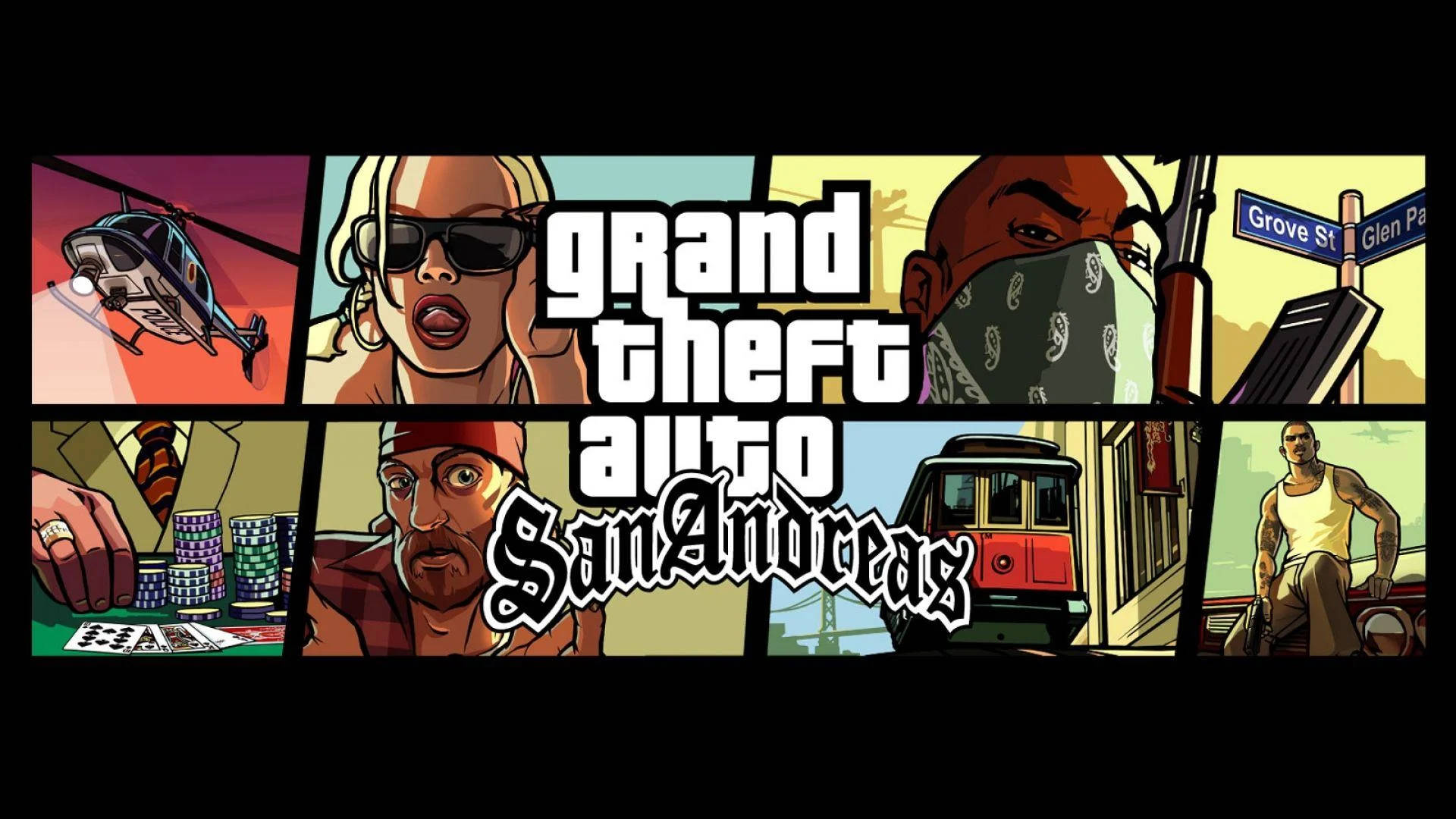 پوستر 4K خیره‌کننده بازی Grand Theft Auto: San Andreas والپیپر