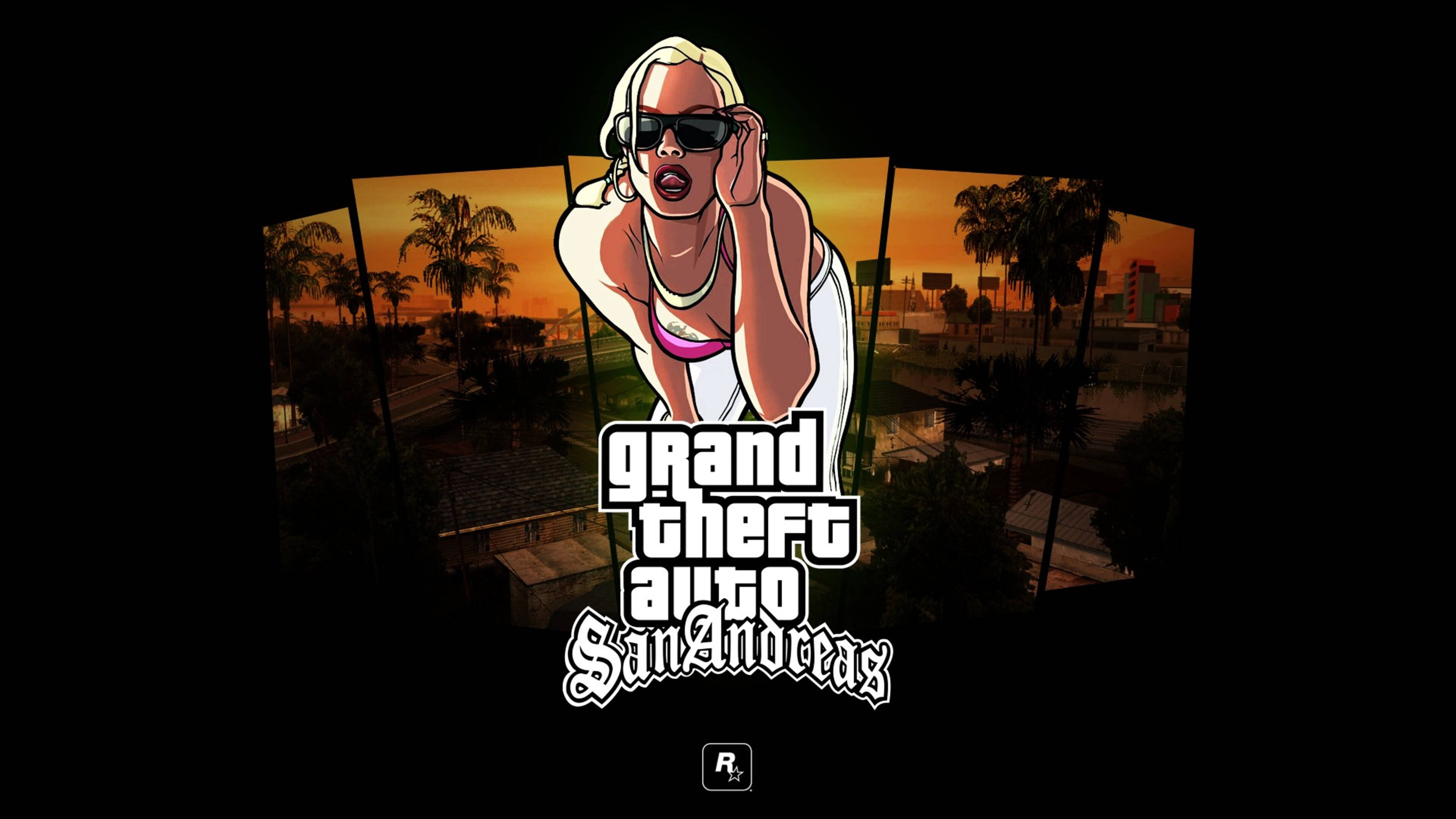 پوستر زن GTA SA با کیفیت 4K والپیپر
