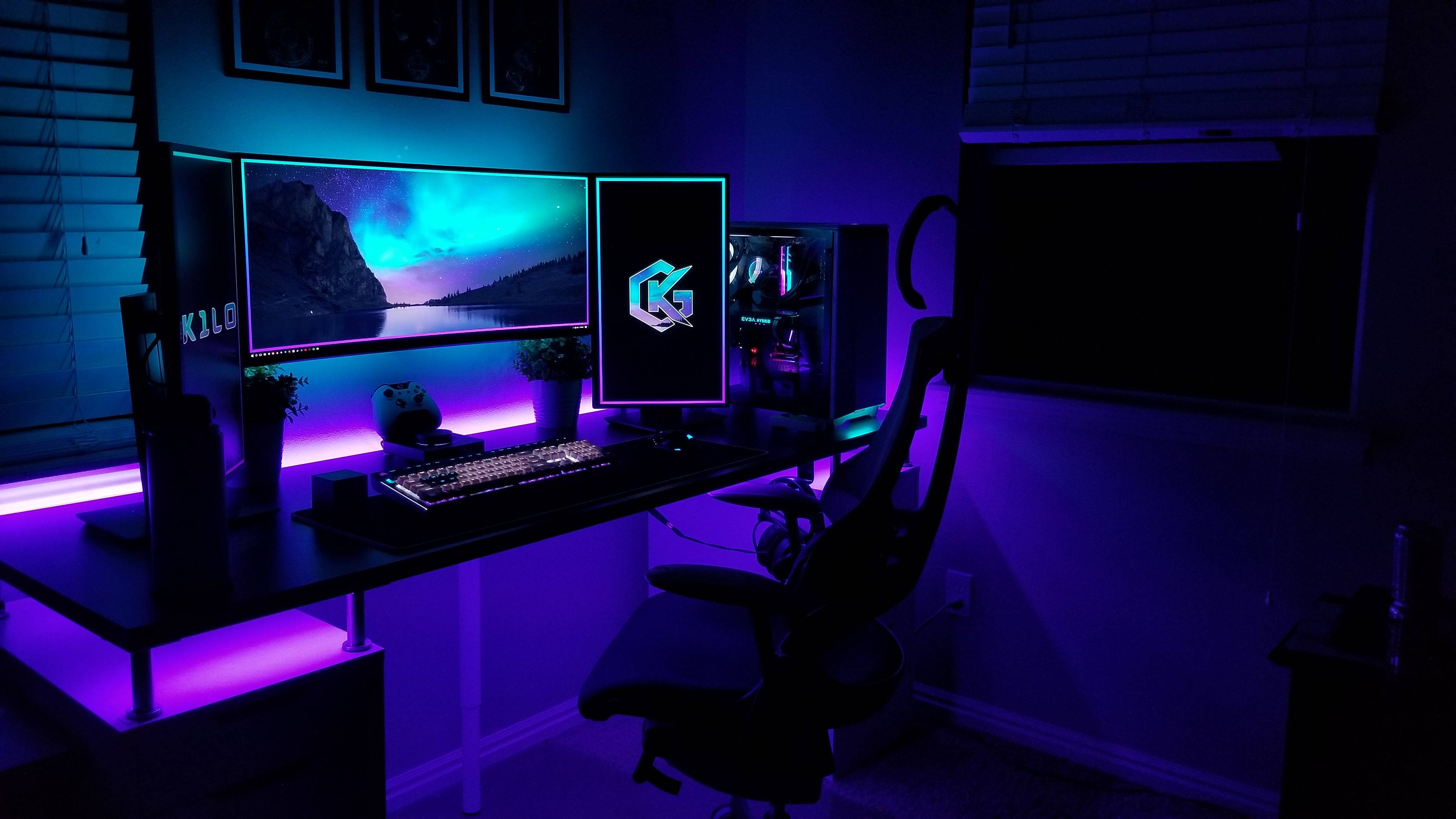 پی‌سی گیمینگ ستاپ RGB 4K والپیپر