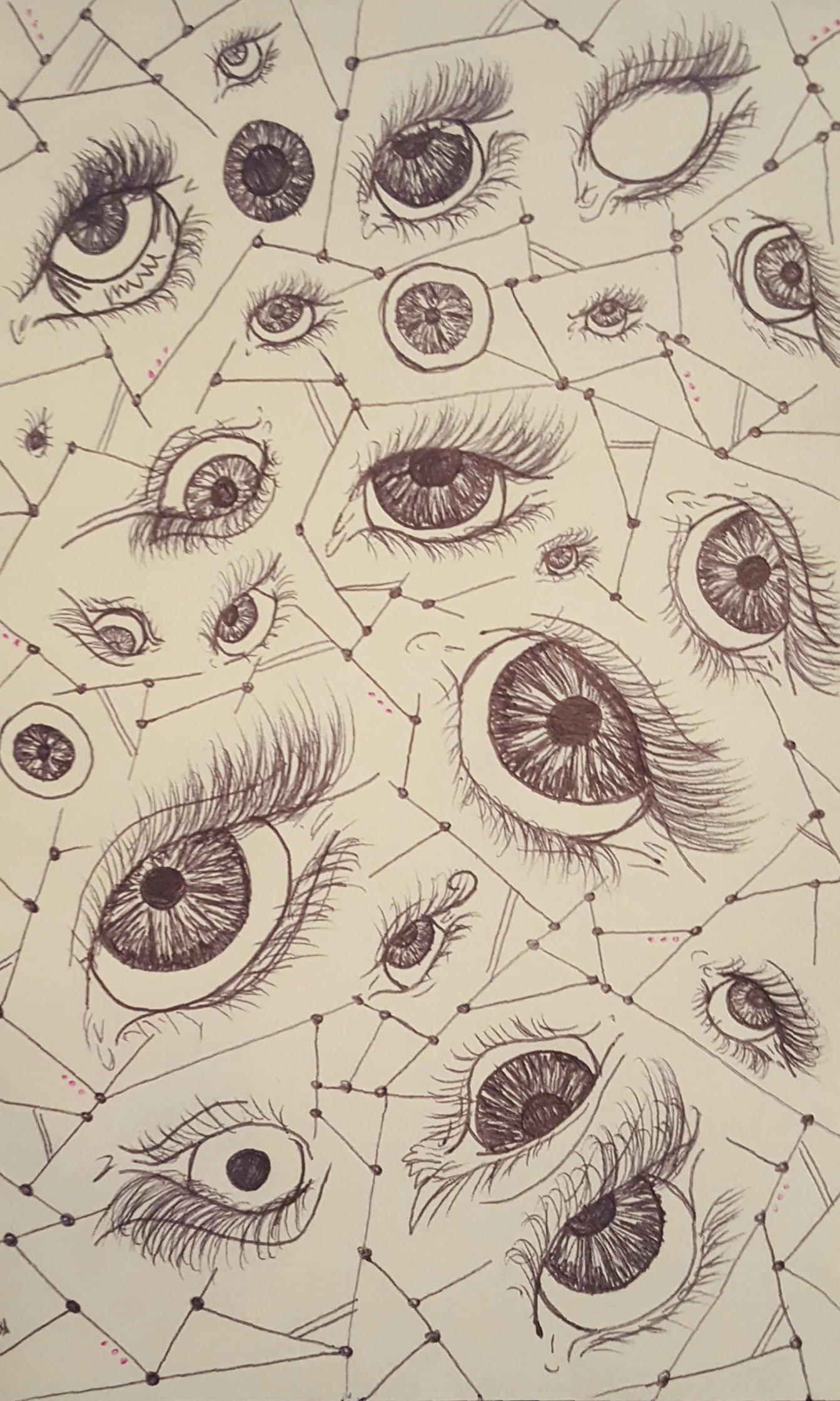 چشمان طراحی شده جذاب والپیپر