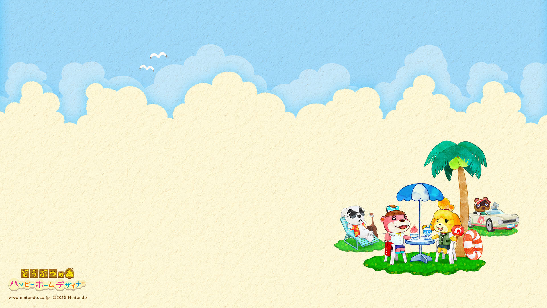 کاغذدیواری تابستانی دسکتاپ Animal Crossing والپیپر