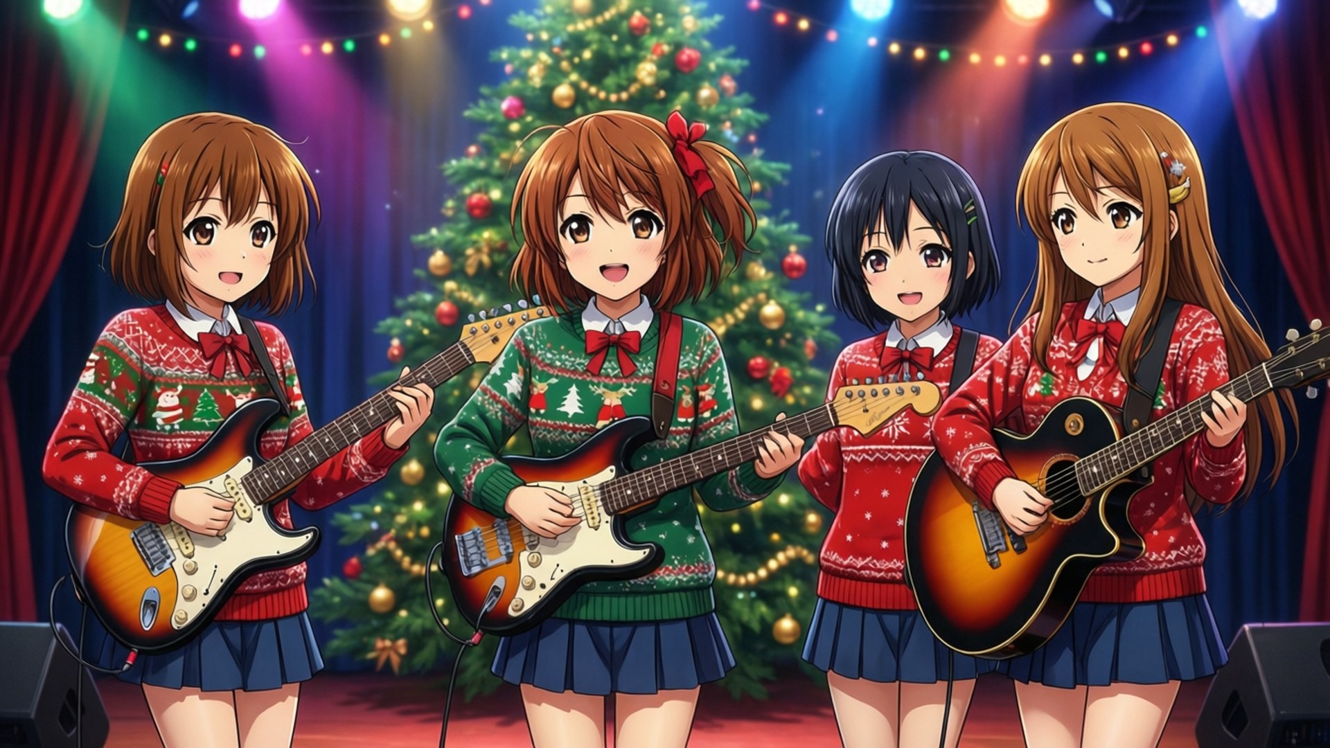 کنسرت کریسمس K-On! والپیپر