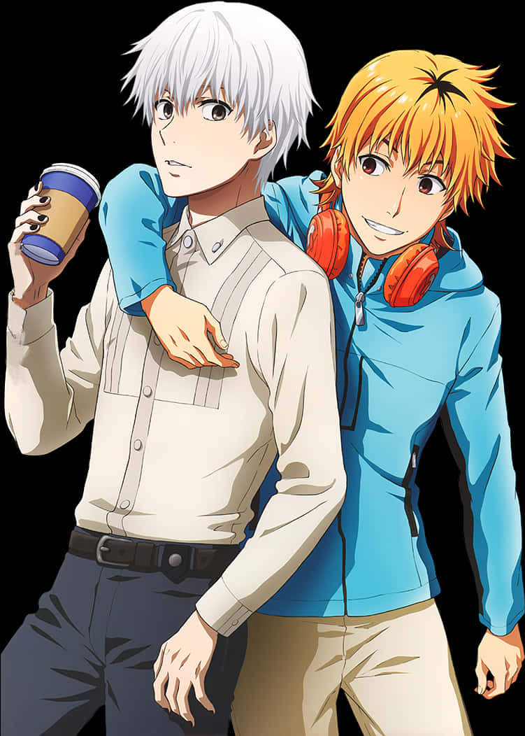 کنکی و دوست در گردش معمولی والپیپر