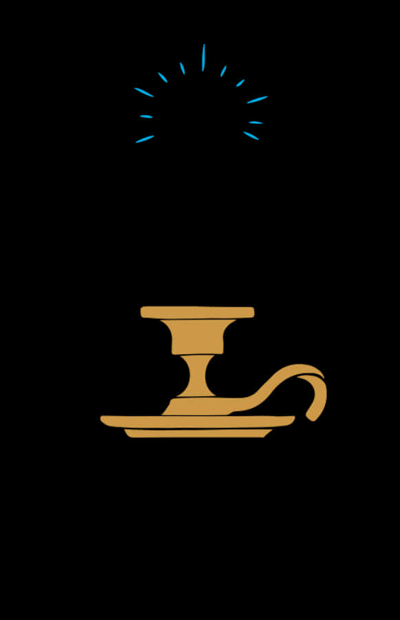گرافیک سیلوئت چراغ جادویی والپیپر