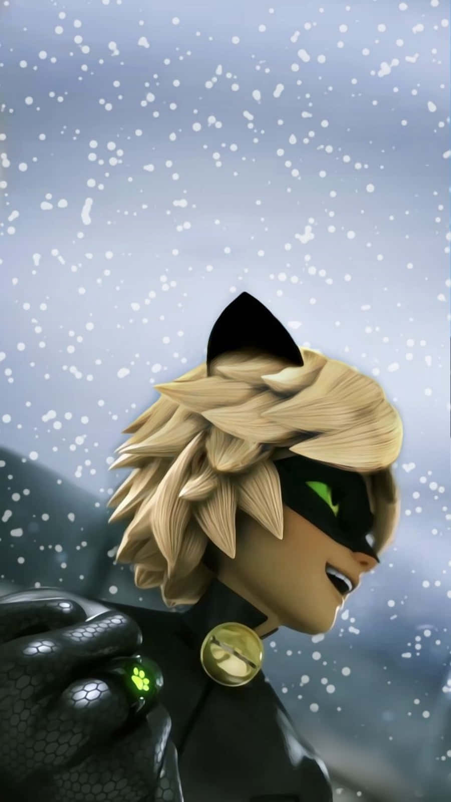 «گربه سیاه، محافظ گربه‌سان پاریس!» والپیپر