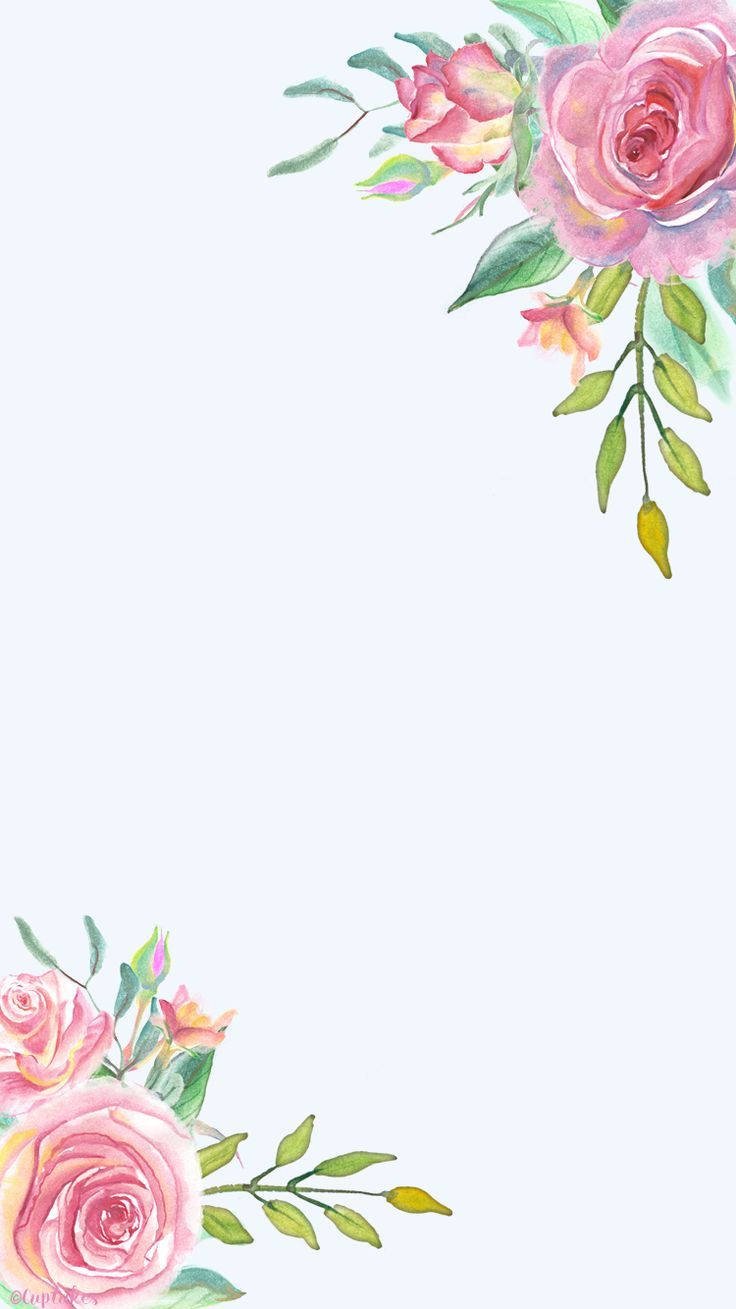 گل‌های حاشیه‌ای آیفون والپیپر