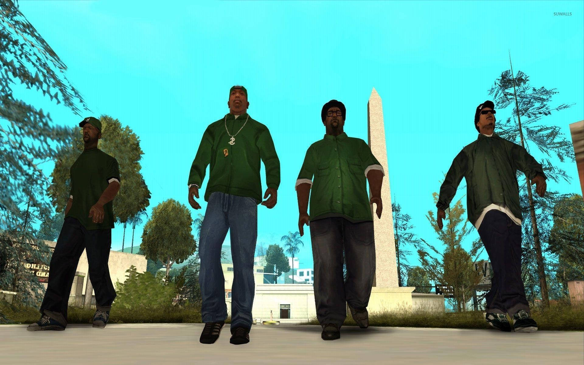گنگ خیابان گروو GTA SA 4K والپیپر
