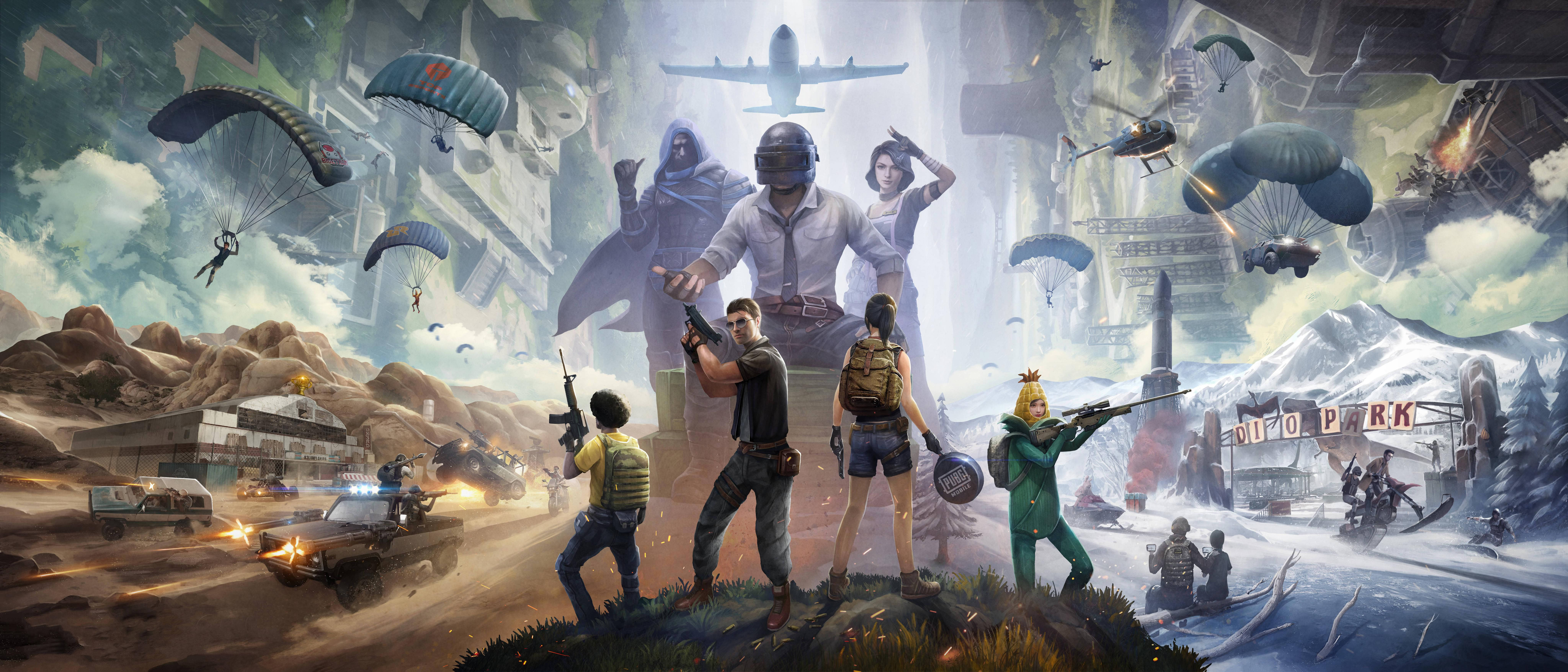 گیمینگ 8K تیم PUBG والپیپر