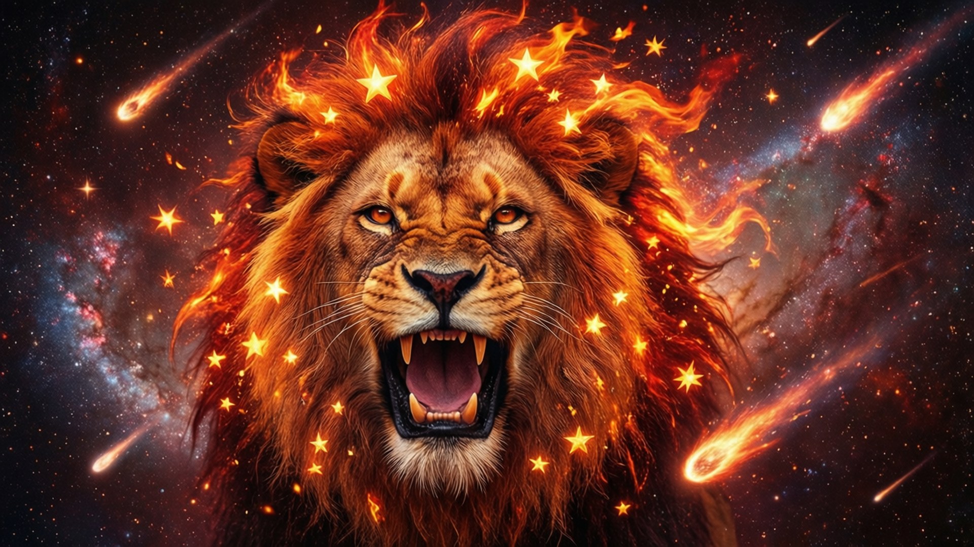 یال ستاره شعله‌ور والپیپر