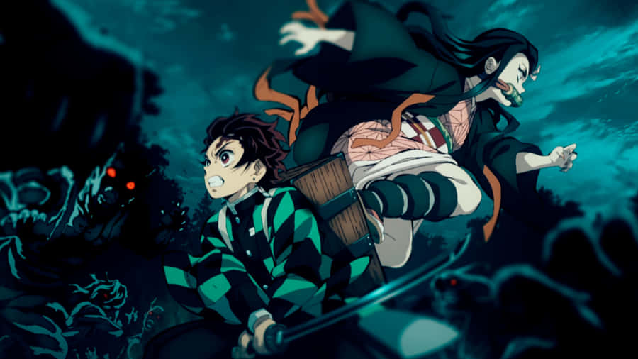 پس‌زمینه 4K انیمه Demon Slayer