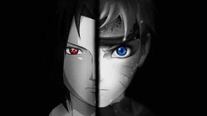 Uzumaki Naruto سیاه و Sasuke Uchiha — ناروتو و ساسوکه والپیپر