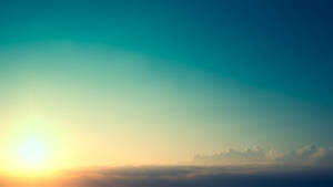 والپیپر آسمان صاف سبز-زرد — آسمان سبز والپیپر