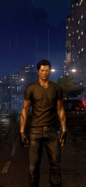 آیفون Xs Sleeping Dogs پس‌زمینه