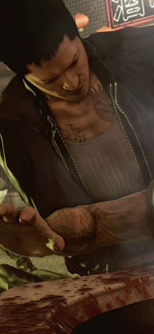 آیفون Xs پس‌زمینه Sleeping Dogs
