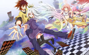 پس‌زمینه No Game No Life — ノーゲーム・ノーライフ والپیپر