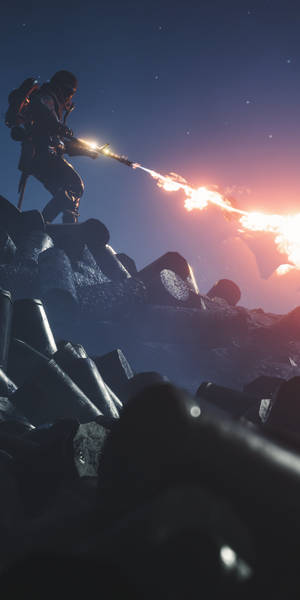 اکشن هیجان‌انگیز با شعله‌افکن بازی Battlefield 1 روی گوشی شما. — بازی ویدیویی والپیپر