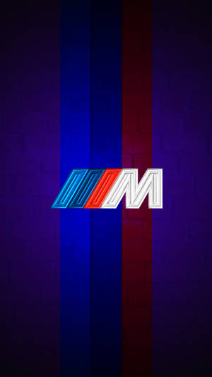 بنفش با نوارهای لوگوی BMW M — بی‌ام‌و والپیپر