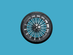 تصویر باکیفیت از تایر Bridgestone Turanza QuietTrack — آبی پاستلی والپیپر