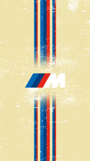 راه راه لوگوی زرد BMW M — بی‌ام‌و والپیپر