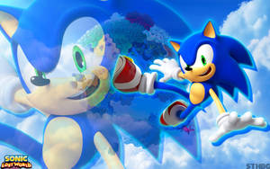 والپیپر سونیک خارپشت پویا و آبی در بازی Sonic Lost World