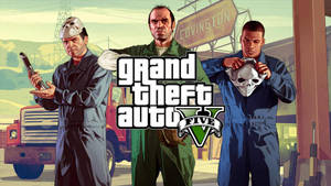 سرقت GTA 5 با کیفیت 1080P — جی‌تی‌ای والپیپر