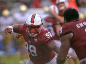 عکس بازیکنان NC State Wolfpack، بی‌جی هیل و بردلی چاب، ۲۰۱۶ — فوتبال NFL والپیپر