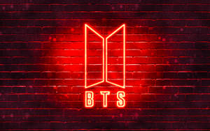 والپیپر لوگوی نئون قرمز BTS — لوگوی bts متحرک والپیپر