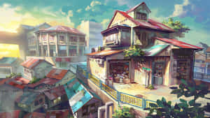 پس‌زمینه Anime Landscape — انیمه منظره گیف والپیپر